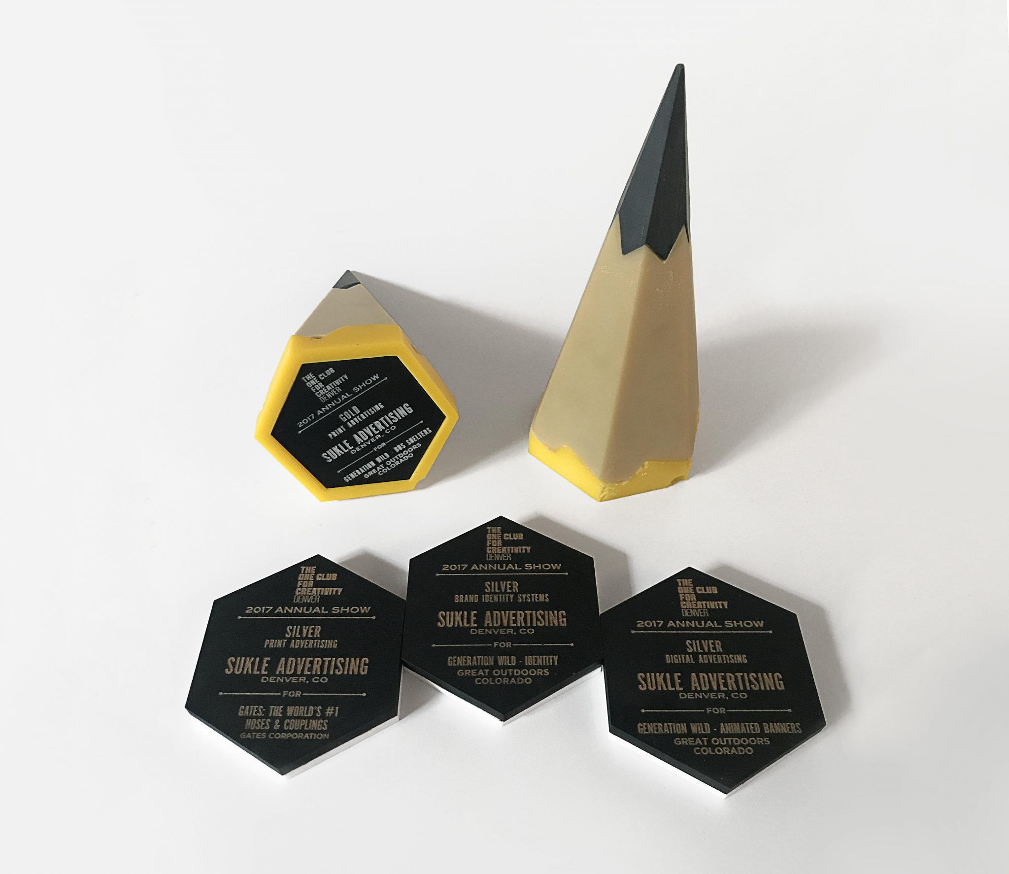 Sukle went home with two Gold and three Silver awards at the ADCD Annual Show